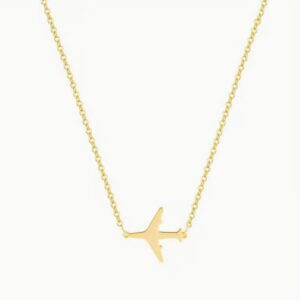 Cadena avion dorado
